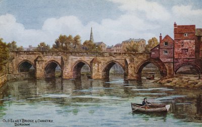 Alte Elvet-Brücke und Chantry, Durham von Alfred Robert Quinton